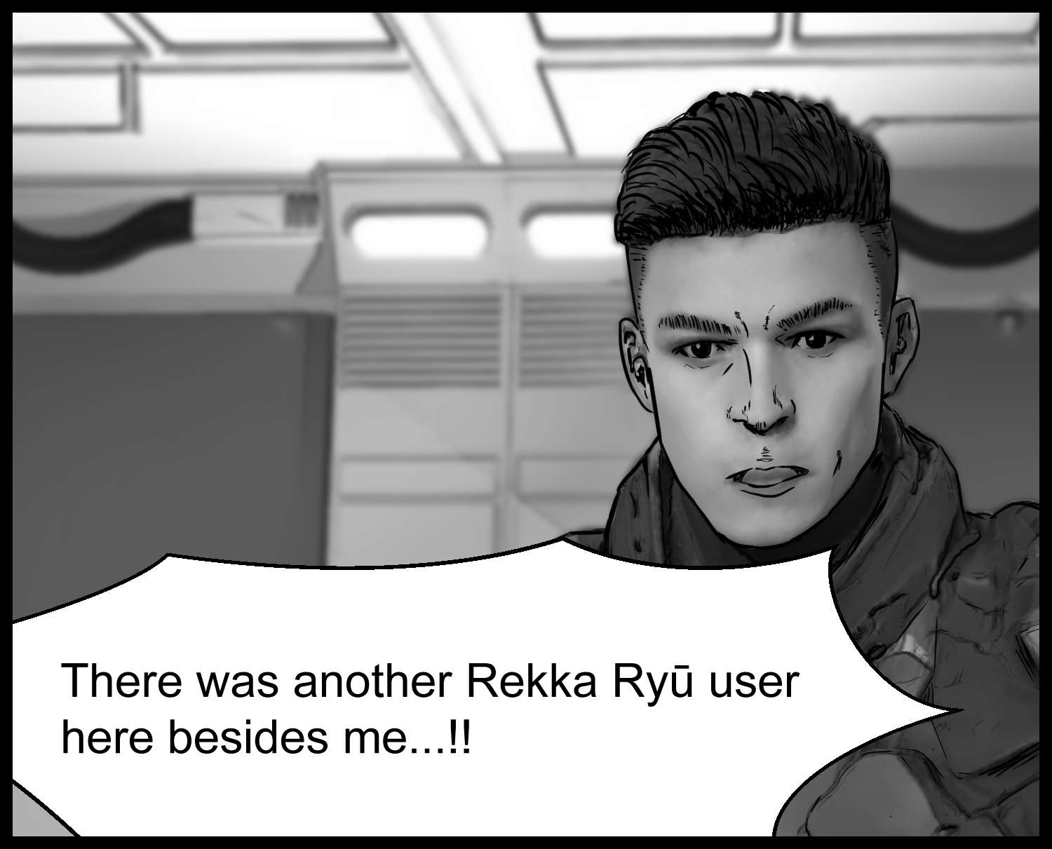 The protagonist realizes there may be another Rekka Ryū user besides himself