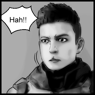 Realizing he had passed out, the protagonist opens his eyes in shock