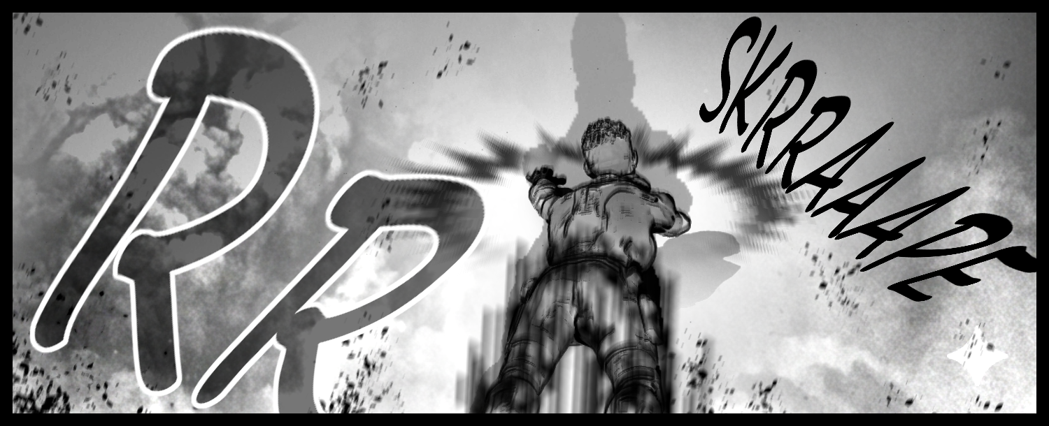 A sci-fi action scene where Rekka Ryū Crimson Blast Kick sends out a massive shockwave