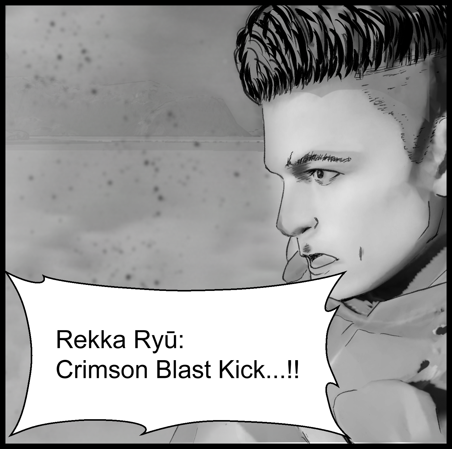The protagonist remembers Rekka Ryū Crimson Blast Kick and gains a clue to his lost memories
