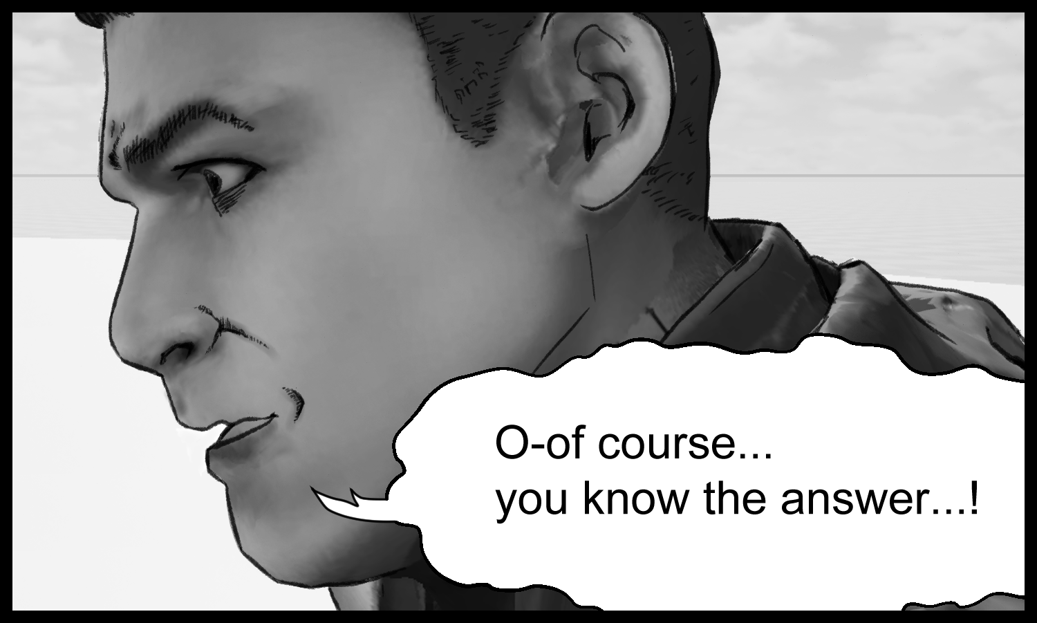 The protagonist struggles as he tries to accept the truth of his identity