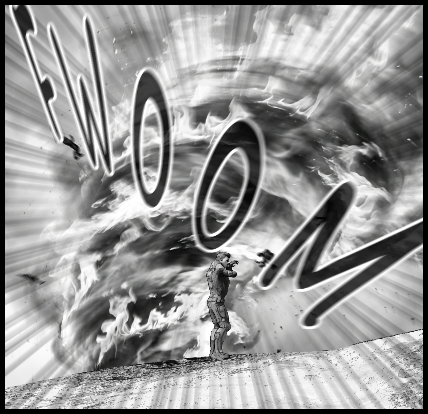 A powerful battle scene where Aria’s spinning attack blows away the clone soldiers