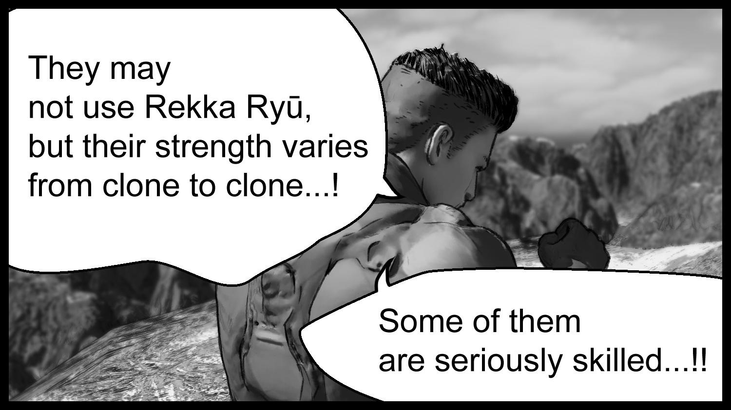 The protagonist stays alert to the differences between clone soldiers and prepares for a new enemy