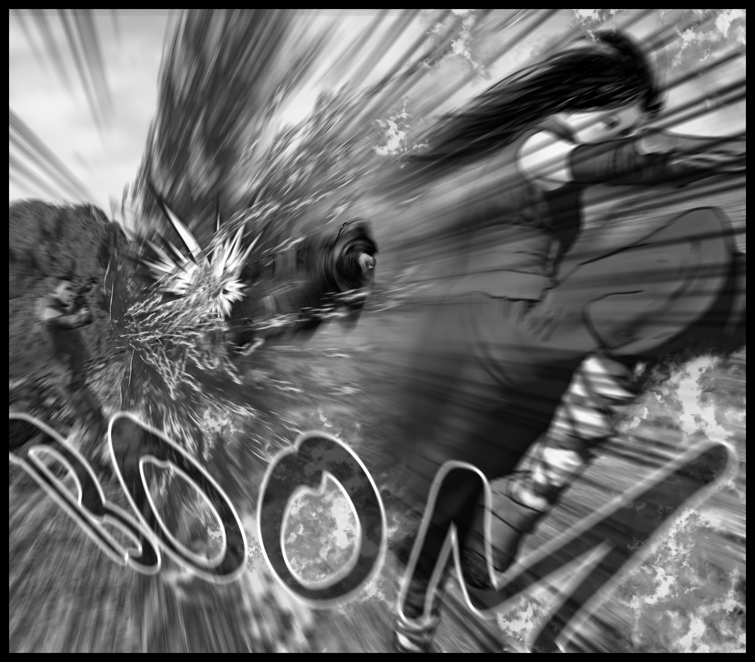 A fast-paced action scene where Aria’s strike catches the enemy