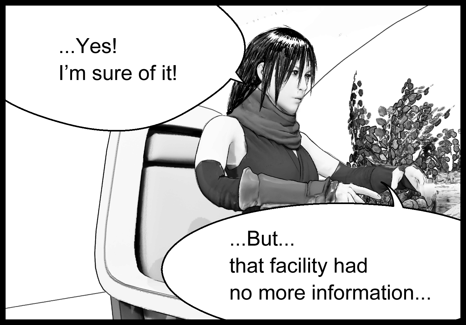 Aria shares what she knows about the research facility