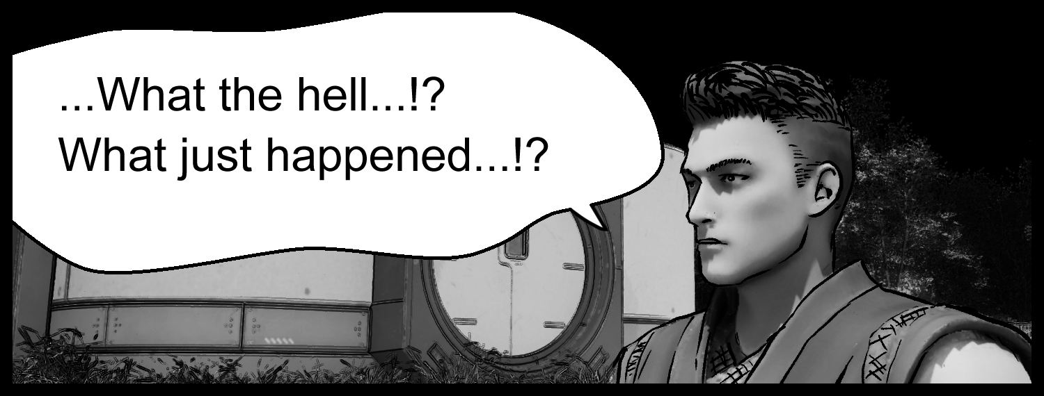 The protagonist is confused by the abnormal situation unfolding inside the facility