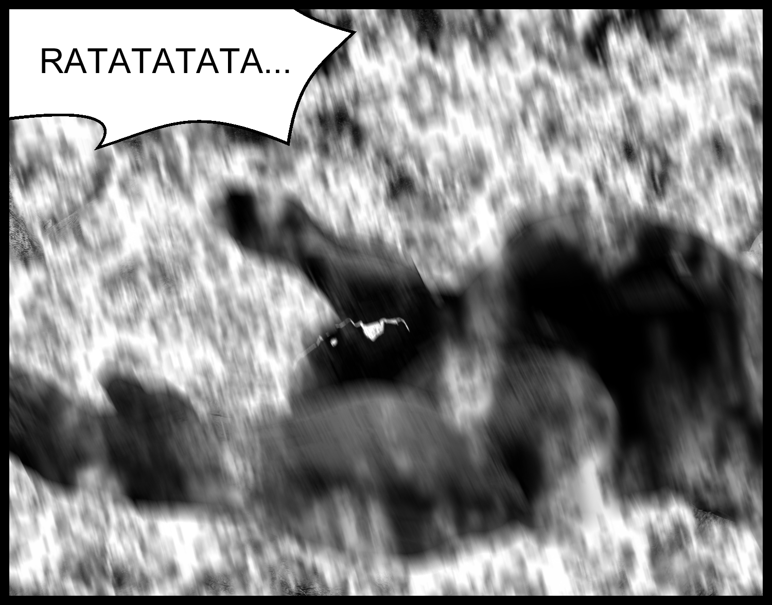 The enhanced human collapses in the flames during the battle
